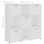 Estantería librería madera contrachapada blanco 90x30x90 cm de vidaXL, Librerías y estanterías - Ref: Foro24-802930, Precio: ...