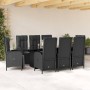 9-piece garden dining set and black synthetic rattan cushions by , Garden sets - Ref: Foro24-3213531, Price: 1,00 €, Discount: %