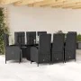 9-piece garden dining set and black synthetic rattan cushions by , Garden sets - Ref: Foro24-3213531, Price: 1,00 €, Discount: %