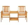 Garden chairs and table with solid acacia wood cushions. by , Garden sets - Ref: Foro24-3061283, Price: 149,44 €, Discount: %