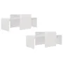 Couchtisch aus glänzend weißem Sperrholz, 100 x 48 x 40 cm von vidaXL, Couchtisch - Ref: Foro24-802918, Preis: 61,21 €, Rabat...