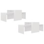 Couchtisch aus glänzend weißem Sperrholz, 100 x 48 x 40 cm von vidaXL, Couchtisch - Ref: Foro24-802918, Preis: 62,24 €, Rabat...