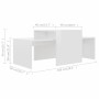 Couchtisch aus glänzend weißem Sperrholz, 100 x 48 x 40 cm von vidaXL, Couchtisch - Ref: Foro24-802918, Preis: 62,24 €, Rabat...
