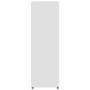 Armario de baño madera contrachapada blanco 30x30x95 cm