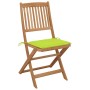 Klappbare Gartenstühle 8-teilig und Kissen aus massivem Akazienholz von , Gartenstühle - Ref: Foro24-3075032, Preis: 418,27 €...