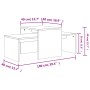 Betongrauer Couchtisch aus Sperrholz, 100 x 48 x 40 cm von vidaXL, Couchtisch - Ref: Foro24-802916, Preis: 49,11 €, Rabatt: %