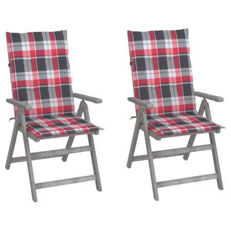 Liegestühle und Kissen 2 Stück massives Akazienholz von , Gartenstühle - Ref: Foro24-3064711, Preis: 170,19 €, Rabatt: %