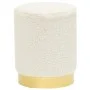 Round white woolen stool by , Folding stools and chairs - Ref: Foro24-340251, Price: 49,88 €, Discount: %