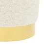 Round white woolen stool by , Folding stools and chairs - Ref: Foro24-340251, Price: 49,88 €, Discount: %