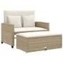 Gartensofa mit 2-Sitzer-Kissen Kunstrattan beige von , Outdoor-Sofas - Ref: Foro24-365135, Preis: 299,09 €, Rabatt: %