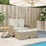 Gartensofa mit 2-Sitzer-Kissen Kunstrattan beige von , Outdoor-Sofas - Ref: Foro24-365135, Preis: 299,09 €, Rabatt: %