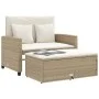 Gartensofa mit 2-Sitzer-Kissen Kunstrattan beige von , Outdoor-Sofas - Ref: Foro24-365135, Preis: 299,09 €, Rabatt: %