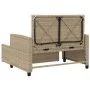 Gartensofa mit 2-Sitzer-Kissen Kunstrattan beige von , Outdoor-Sofas - Ref: Foro24-365135, Preis: 299,09 €, Rabatt: %