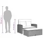 Gartensofa mit 2-Sitzer-Kissen Kunstrattan beige von , Outdoor-Sofas - Ref: Foro24-365135, Preis: 299,09 €, Rabatt: %