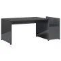 Couchtisch aus glänzendem grauem Sperrholz 90x45x35 cm von vidaXL, Couchtisch - Ref: Foro24-802929, Preis: 40,50 €, Rabatt: %