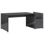 Couchtisch aus glänzendem grauem Sperrholz 90x45x35 cm von vidaXL, Couchtisch - Ref: Foro24-802929, Preis: 41,01 €, Rabatt: %