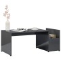 Couchtisch aus glänzendem grauem Sperrholz 90x45x35 cm von vidaXL, Couchtisch - Ref: Foro24-802929, Preis: 41,01 €, Rabatt: %