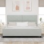 Estructura de cama Gris claro 200 x 200 cm Terciopelo