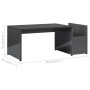 Couchtisch aus glänzendem grauem Sperrholz 90x45x35 cm von vidaXL, Couchtisch - Ref: Foro24-802929, Preis: 41,01 €, Rabatt: %