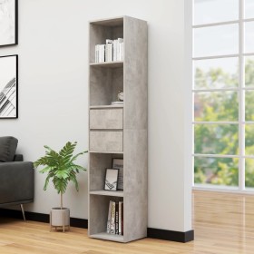 Regal aus grauem Betonsperrholz 36x30x171 cm von vidaXL, Bücherregale und Regale - Ref: Foro24-802871, Preis: 71,79 €, Rabatt: %