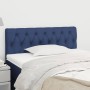 Kopfteil aus blauem Stoff, 100 x 7 x 78/88 cm von , Kopf- und Fußteile - Ref: Foro24-346332, Preis: 41,36 €, Rabatt: %