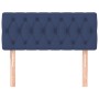 Kopfteil aus blauem Stoff, 100 x 7 x 78/88 cm von , Kopf- und Fußteile - Ref: Foro24-346332, Preis: 41,36 €, Rabatt: %