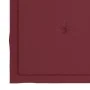 Batavia chairs 2 pcs solid teak with red wine red cushions by , Garden chairs - Ref: Foro24-3062136, Price: 249,09 €, Discoun...