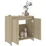 Badezimmerschrank Sperrholz Eiche Farbe 60x33x61 cm von vidaXL, Badezimmermöbel - Ref: Foro24-802645, Preis: 42,16 €, Rabatt: %