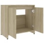 Badezimmerschrank Sperrholz Eiche Farbe 60x33x61 cm von vidaXL, Badezimmermöbel - Ref: Foro24-802645, Preis: 43,05 €, Rabatt: %