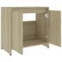 Badezimmerschrank Sperrholz Eiche Farbe 60x33x61 cm von vidaXL, Badezimmermöbel - Ref: Foro24-802645, Preis: 42,16 €, Rabatt: %