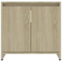 Badezimmerschrank Sperrholz Eiche Farbe 60x33x61 cm von vidaXL, Badezimmermöbel - Ref: Foro24-802645, Preis: 43,05 €, Rabatt: %