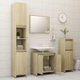 Armario de baño madera contrachapada color roble 60x33x61 cm de vidaXL, Muebles de baño - Ref: Foro24-802645, Precio: 44,27 €