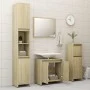 Badezimmerschrank Sperrholz Eiche Farbe 60x33x61 cm von vidaXL, Badezimmermöbel - Ref: Foro24-802645, Preis: 42,16 €, Rabatt: %