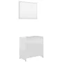 Badezimmermöbelset aus glänzend weißem Sperrholz von vidaXL, Badezimmermöbel - Ref: Foro24-802657, Preis: 61,87 €, Rabatt: %