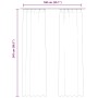 Cortinas opacas ganchos 2 pzas terciopelo rosa viejo 140x245 cm