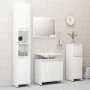 Badezimmermöbelset aus glänzend weißem Sperrholz von vidaXL, Badezimmermöbel - Ref: Foro24-802657, Preis: 61,87 €, Rabatt: %