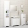 Glossy white plywood bathroom furniture set by vidaXL, Bathroom furniture - Ref: Foro24-802657, Price: 62,48 €, Discount: %