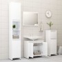 Badezimmermöbelset aus glänzend weißem Sperrholz von vidaXL, Badezimmermöbel - Ref: Foro24-802657, Preis: 62,48 €, Rabatt: %