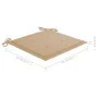 Sillas de jardín 2 unidades madera maciza de teca con cojines de , Sillas de jardín - Ref: Foro24-3062919, Precio: 235,19 €, ...