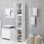 Badezimmerschrank aus weißem Sperrholz, 30 x 30 x 183,5 cm von vidaXL, Badezimmermöbel - Ref: Foro24-802669, Preis: 75,95 €, ...
