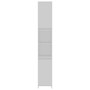 Badezimmerschrank aus weißem Sperrholz, 30 x 30 x 183,5 cm von vidaXL, Badezimmermöbel - Ref: Foro24-802669, Preis: 75,95 €, ...