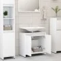 Weißer Badezimmerschrank aus Sperrholz, 60 x 33 x 61 cm von vidaXL, Badezimmermöbel - Ref: Foro24-802642, Preis: 50,22 €, Rab...