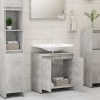 Concrete gray plywood bathroom cabinet 60x33x61 cm by vidaXL, Bathroom furniture - Ref: Foro24-802646, Price: 53,01 €, Discou...