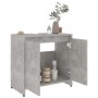 Badezimmerschrank aus betongrauem Sperrholz, 60 x 33 x 61 cm von vidaXL, Badezimmermöbel - Ref: Foro24-802646, Preis: 53,01 €...