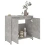 Badezimmerschrank aus betongrauem Sperrholz, 60 x 33 x 61 cm von vidaXL, Badezimmermöbel - Ref: Foro24-802646, Preis: 52,02 €...
