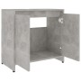 Badezimmerschrank aus betongrauem Sperrholz, 60 x 33 x 61 cm von vidaXL, Badezimmermöbel - Ref: Foro24-802646, Preis: 53,01 €...