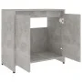 Badezimmerschrank aus betongrauem Sperrholz, 60 x 33 x 61 cm von vidaXL, Badezimmermöbel - Ref: Foro24-802646, Preis: 52,02 €...