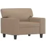 Synthetic leather armchair in cappuccino color, 60 cm. by , Sofas - Ref: Foro24-359411, Price: 182,20 €, Discount: %