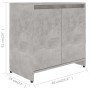 Badezimmerschrank aus betongrauem Sperrholz, 60 x 33 x 61 cm von vidaXL, Badezimmermöbel - Ref: Foro24-802646, Preis: 53,01 €...