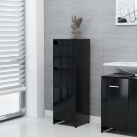Schwarzer Badezimmerschrank aus Sperrholz, 30 x 30 x 95 cm von vidaXL, Badezimmermöbel - Ref: Foro24-802661, Preis: 49,95 €, ...